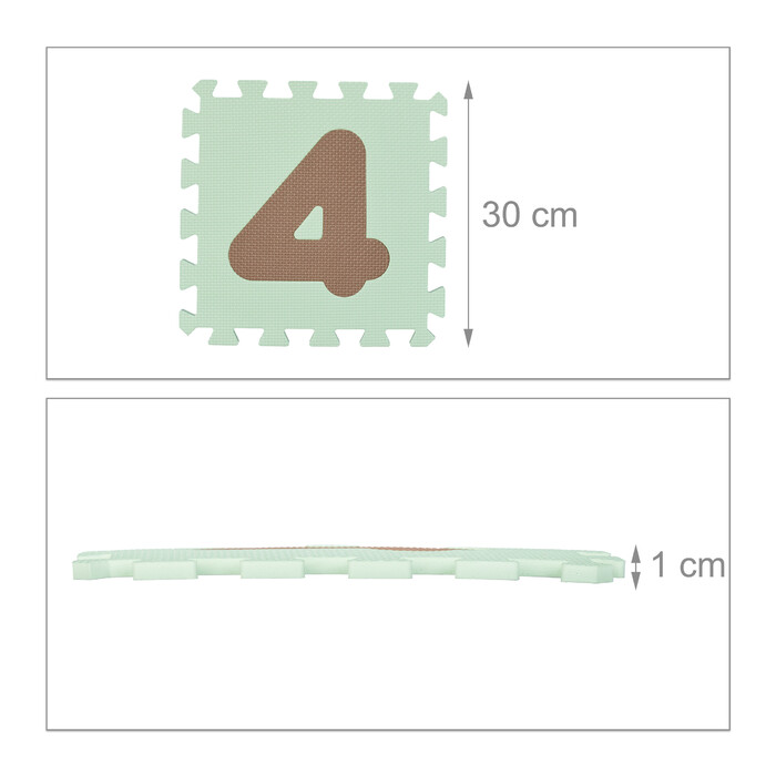 Relaxdays Number Puzzle Mat with Border