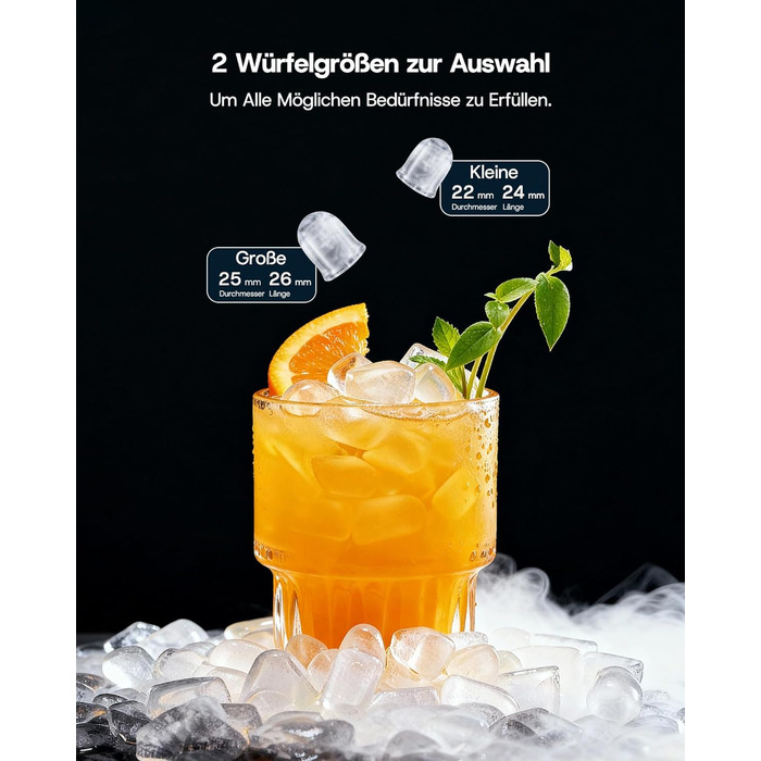 Машина для приготування льоду Upstreman BI12: рожева, автоматична очистка, для дому, кухні, офісу