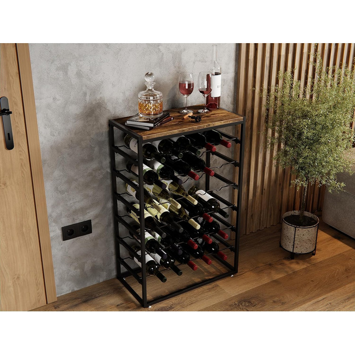 Металева полиця для вина Lenmar LOFT 2-30: містка та надійна (7-30 пляшок)