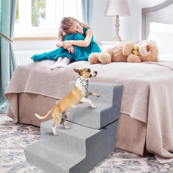 Сходинка для собак та котів Galatée: зручна та безпечна драбинка для дому (4 сходинки)