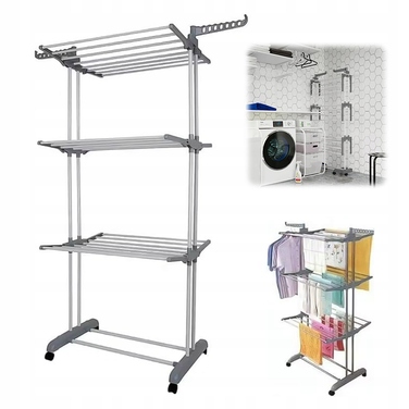 Велика вертикальна сушарка для одягу та білизни, підлогова, складна, розмір XXL