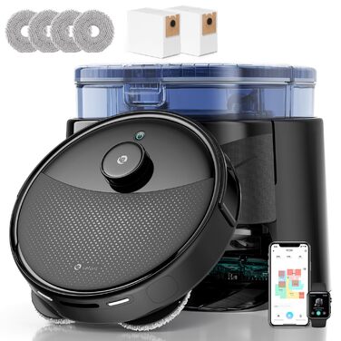 Робот-пилосос LEFANT M210P: потужність 2200Pa, Wi-Fi, Bluetooth, керування через додаток, 6 режимів, автоматична зарядка, для твердих підлог та шерсті тварин