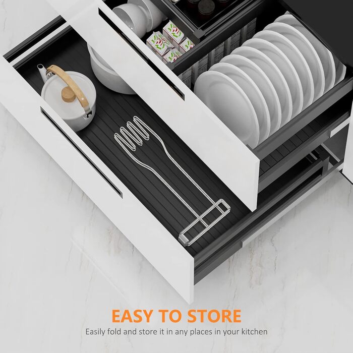 Kitchen glove holder, stainless steel glove holder, vertical kitchen glove rack, multi-purpose glove drain rack, rubber glove drying rack, boxing glove drying rack (large)
