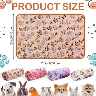 М'яка ковдра для морських свинок Namalu: водонепроникна, з флісу, 60 x 40 см, для собак та інших дрібних тварин