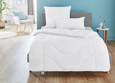 Irisette Lotte 4-Season Duvet - Made in Germany - Quilted Comforter with Top Cool Fabric, washable at 95 degrees, includes storage bag, 135 x 200 cm, white, Öko-Tex Certified 135 x 200 cm 4-Season Duvet