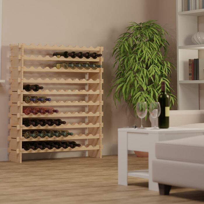 Relaxdays Expandable Wine Rack for Bottles