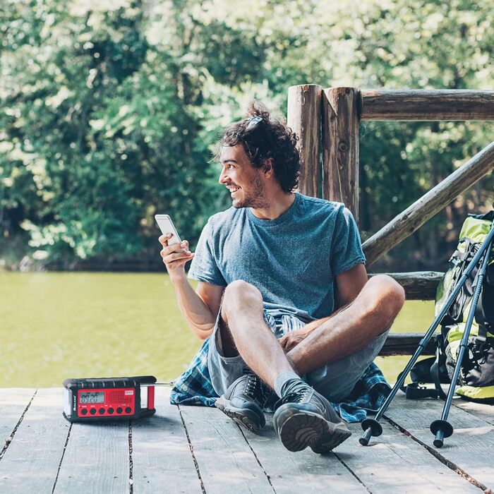 Радіо Midland ER300: аварійне радіо, Powerbank, FM/AM, динамо-ліхтарик, USB, акумулятор, C1173