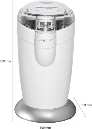 Електрична кавомолка Clatronic KSW 3306 біла | З нержавіючої сталі | 120 Вт | 40 г