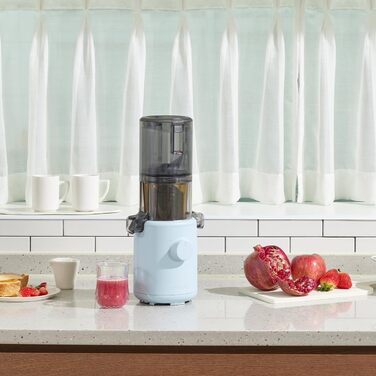 Hurom Slow Juicer | Vegetable and Fruit Juicer | H310 | Easy to Clean & Quiet Motor Electric Juicer with Strainer Filter | 150 Watt | BPA Free | Slim Design | 220ml, Sky Blue