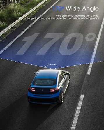 Дзеркало заднього виду з відеореєстратором 2K, автомобільна камера з Wi-Fi, GPS, нічне бачення, WDR, паркувальний режим 24/7, датчик руху, G-сенсор