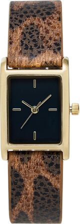 Жіночий годинник на шкіряному ремінці, кварцовий, водостійкий, модний, з леопардовим принтом, золотий для жінок та дівчат