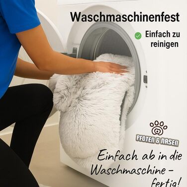 Софа-ліжко для собак Pfoten&nasen® Beige, M (90x80 см) - водонепроникна, миється, для великих, середніх та маленьких собак