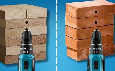 DELPHI 21V акумуляторний шуруповерт Set з 2 акумуляторами, 2 швидкості, 24 ступені крутного моменту, LED-підсвічування, для DIY-проєктів, 41-елементний набір з кейсом