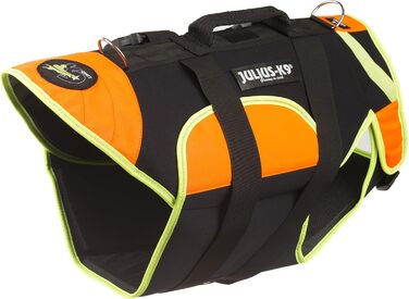 Жилет для собак Julius-K9 IDC 3в1, чорний та неоновий (XL)
