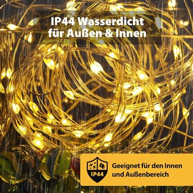 SALCAR 100 метрів LED гірлянда на мідному дроті, 1000 світлодіодів, 8 режимів, вологостійка, для декорування ялинки, кімнати, саду, вечірки, весілля, тепле біле світло