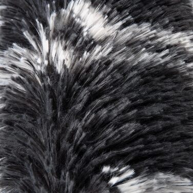 Квадратний килим Sour Lemon 140x200 см сірий, для вітальні та спальні, м'який, пухнастий, з довгим ворсом, миючий, з антиковзаючою основою, сучасний