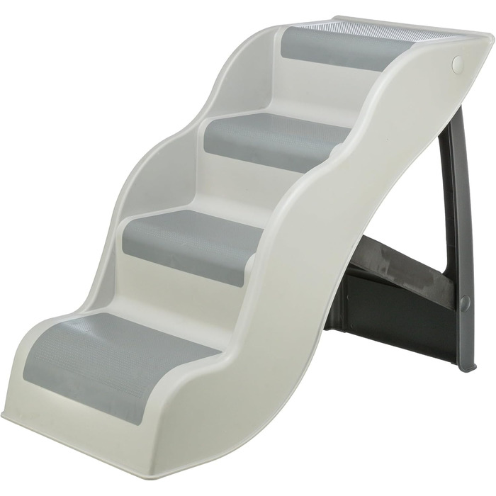 Сходинки для собак TRIXIE - 4 сходинки, сірі, з гумовим покриттям, складні, для ліжка та дивану