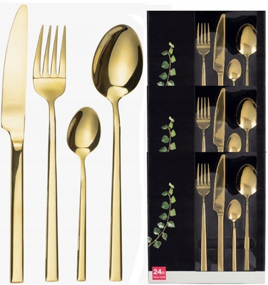 Набір столових приборів Ambition Como, 24 предмети, золотисті