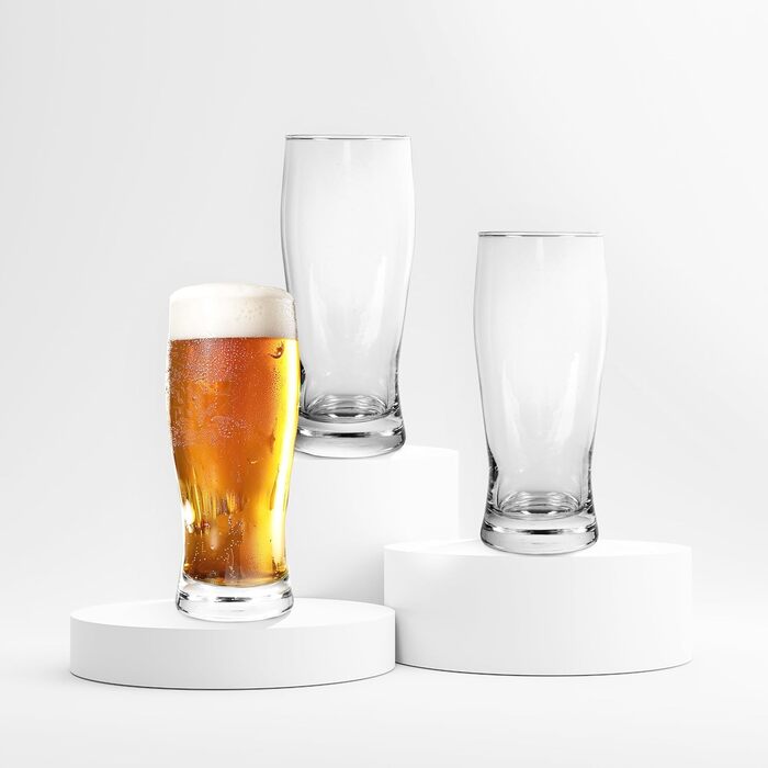 Набір пивних келихів 12er-Box Biergläser (скло, вироблено в ЄС, зручна форма) для пива, придатні для мийки в посудомийній машині