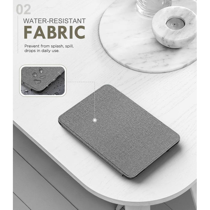 Чохол MoKo для Kindle 11-го покоління (2024/2022) з авто-вимкненням, Denim Grey