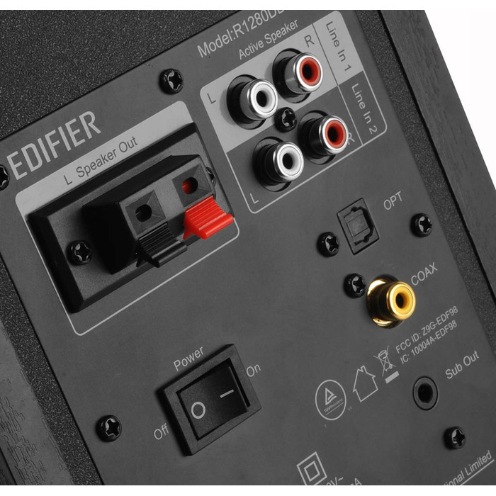 Комплект акустичних колонок 2.0 Edifier R1280DBs, 21 Вт, коричневий