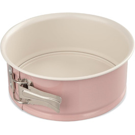 Форма для випікання Dr. Oetker Ø 20 см з плоскою основою, кругла, з антипригарним покриттям (рожевий/кремовий), 1 шт.