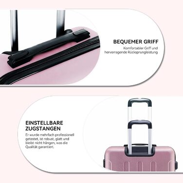 Набір валіз Beibye 2045 з трьох валіз на колесах, з жорстким корпусом, 20 кольорів (темно-зелений, принцесса-рожевий)