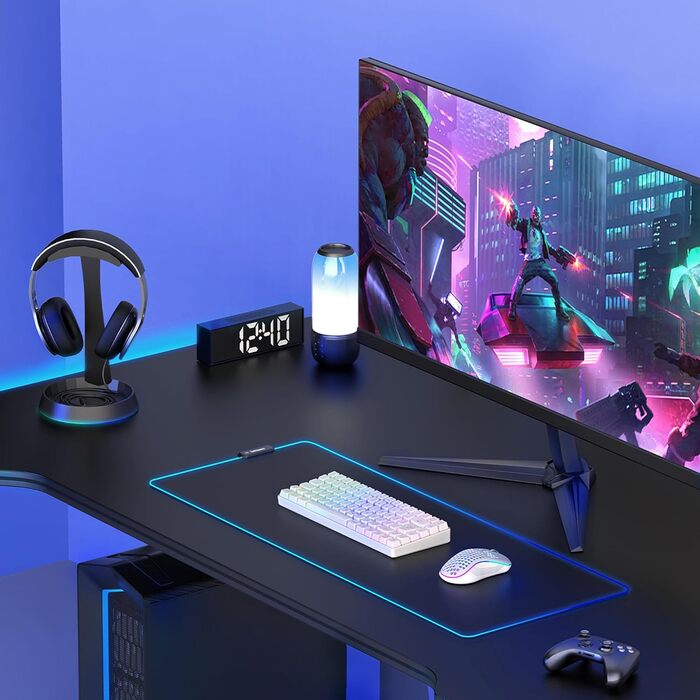 RedThunder K84 Combo: Бездротова клавіатура та миша USB, AZERTY (французька), 75% TKL, 3200 DPI (біла)