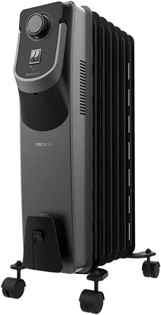 Масляний радіатор Cecotec ReadyWarm 11000 Space 360º Black - 2500 Вт, 11 секцій, 3 режими, 28 м², 66.7 x 35.8 x 15.6 см