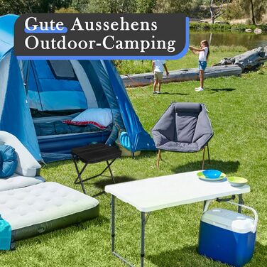 Складний садовий стільчик, туристичний стільчик для кемпінгу, риболовлі та відпочинку на природі - легкий та довговічний