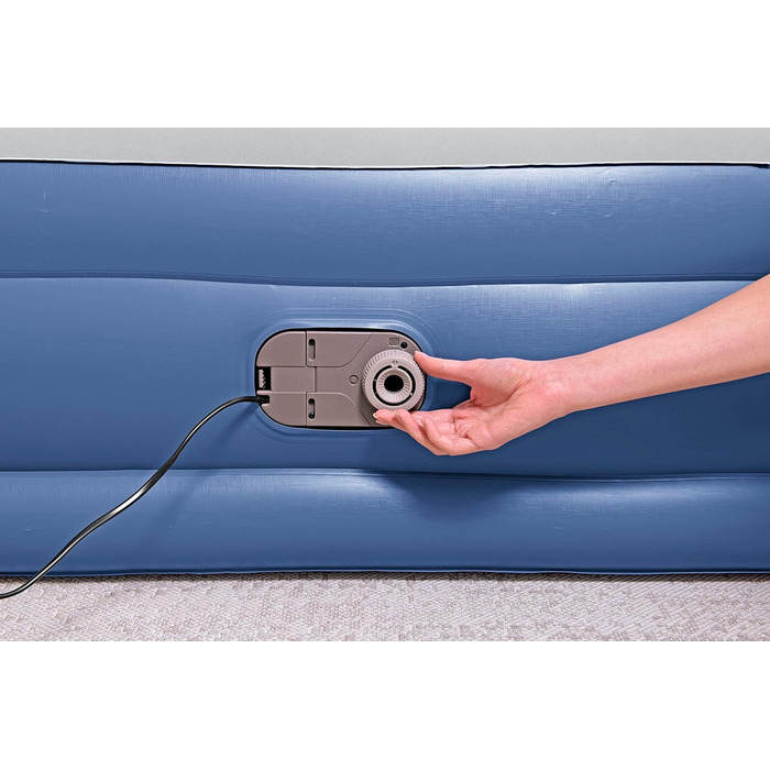 Надувний матрац Bestway TriTech Vento Double XL з електронасосом 203x152x46 см