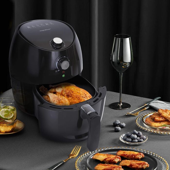 Фритюрниця повітряна XL, 3.5л, 1500W, без масла, антипригарне покриття, автоматичне вимкнення, BPA-free