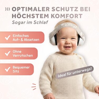 Schallwerk Mini+ (Bear Dusty) - навушники шумозаглушувачі для малюків, захист вух для дітей, преміум якість