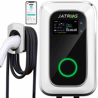Зарядна станція для електромобіля 22 кВт, 32A, WiFi, Type 2, IEC 62196-2 - EV Wallbox 230V, 6м