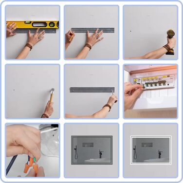 Дзеркало для ванної кімнати AQUABATOS з підсвічуванням 100x70 см LED, антизапарник, сенсорне управління, 3 кольори світла, регулювання яскравості, для настінної установки