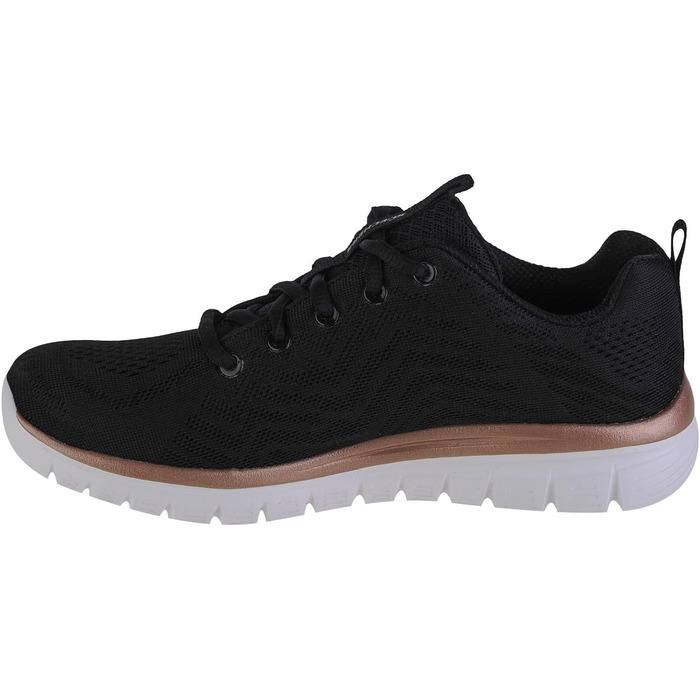Кросівки Skechers Graceful Get Connected для жінок (38.5 EU, чорний/золотий)
