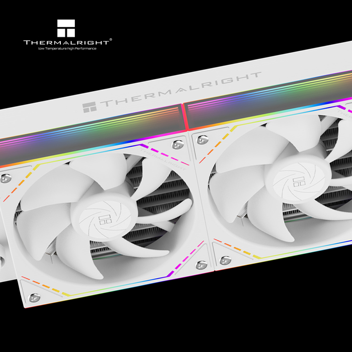Система рідинного охолодження Thermalright Peerless Vision 240 ARGB 2x120мм, Біла