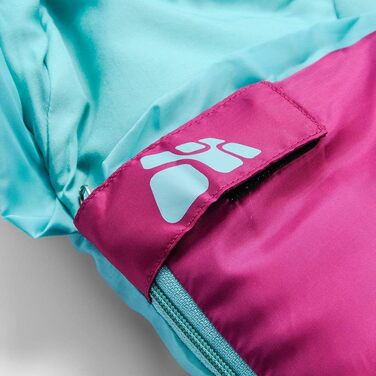 Дитячий спальний мішок Meteor Premium Kinder: літній, ультралегкий, для кемпінгу та відпочинку на природі. Кольори: темно-зелений/зелений, фуксія/м'ята.