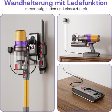 Бездротовий акумуляторний пилосос V16 600W з LED-дисплеєм та автоматичним режимом. Підходить для твердих підлог, килимів та видалення шерсті тварин.