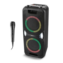MEDION PE-1 Pure Partybox: портативна Bluetooth колонка з мікрофоном, світлові ефекти, караоке, AUX, USB, радіо, 250 Вт (25 Вт RMS)