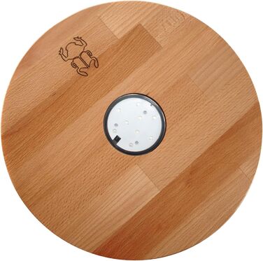 Kaya Shisha Coaster with LED and Remote Control, Water Pipe Accessories (Ø 22cm) (Beech, 30cm)
