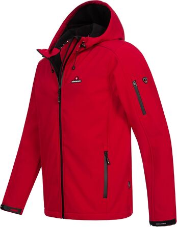 Чоловіча куртка Softshell Höhenhorn Atus для активного відпочинку, водовідштовхуюча, червона (S)