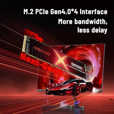 SSD NVMe 1TB PCIe Gen4.0 - 7400 MB/s - 2280 - для ПК, ноутбуків, ігор, AI