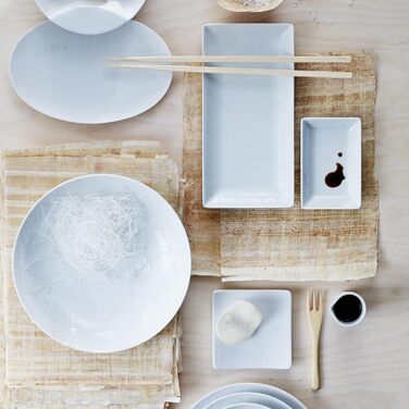 Набір посуду Rosenthal Mesh 16 предметів: 4 тарілки (глибокі 21 см, плоскі 21/27 см), миски для каші 14 см, білий