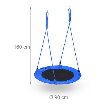 Relaxdays Round Hanging Chair 90 cm