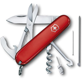Мультитул Victorinox Compact - Швейцарський ніж, 15 функцій, Swiss Made, з лезом та міні-викруткою