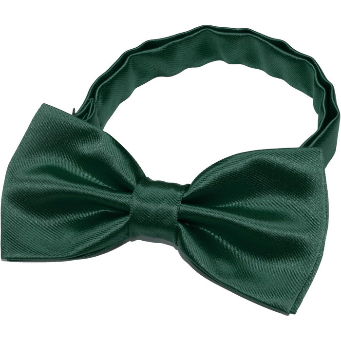 Метелик чоловічий JEMYGINS однотонний, регульований (темно-зелений) + манжетні запонки + нагрудна хустка в подарунковій коробці