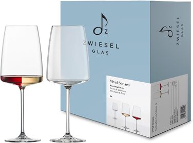 Набір келихів для вина Zwiesel Glas Vivid Senses (2 шт.), німецька якість, Tritan-кристал, для фруктових вин
