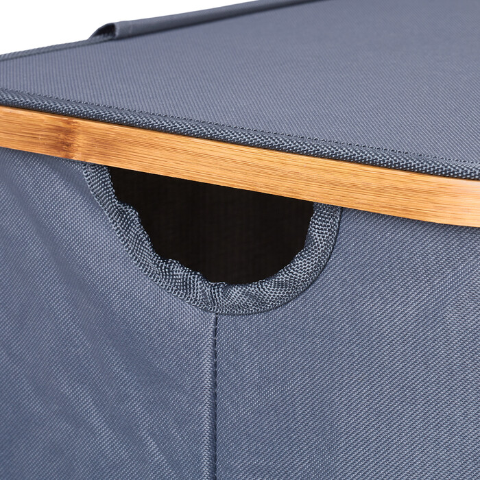 Relaxdays Laundry Basket with Lid 105 l