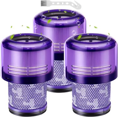 Фільтр для пилососа Dyson V11/V15 (3 шт.) - Оригінал, HEPA, для Dyson Animal/Absolute/Torque Drive/Fluffy/Extra/Complete Pro/SV14/SV17/SV22